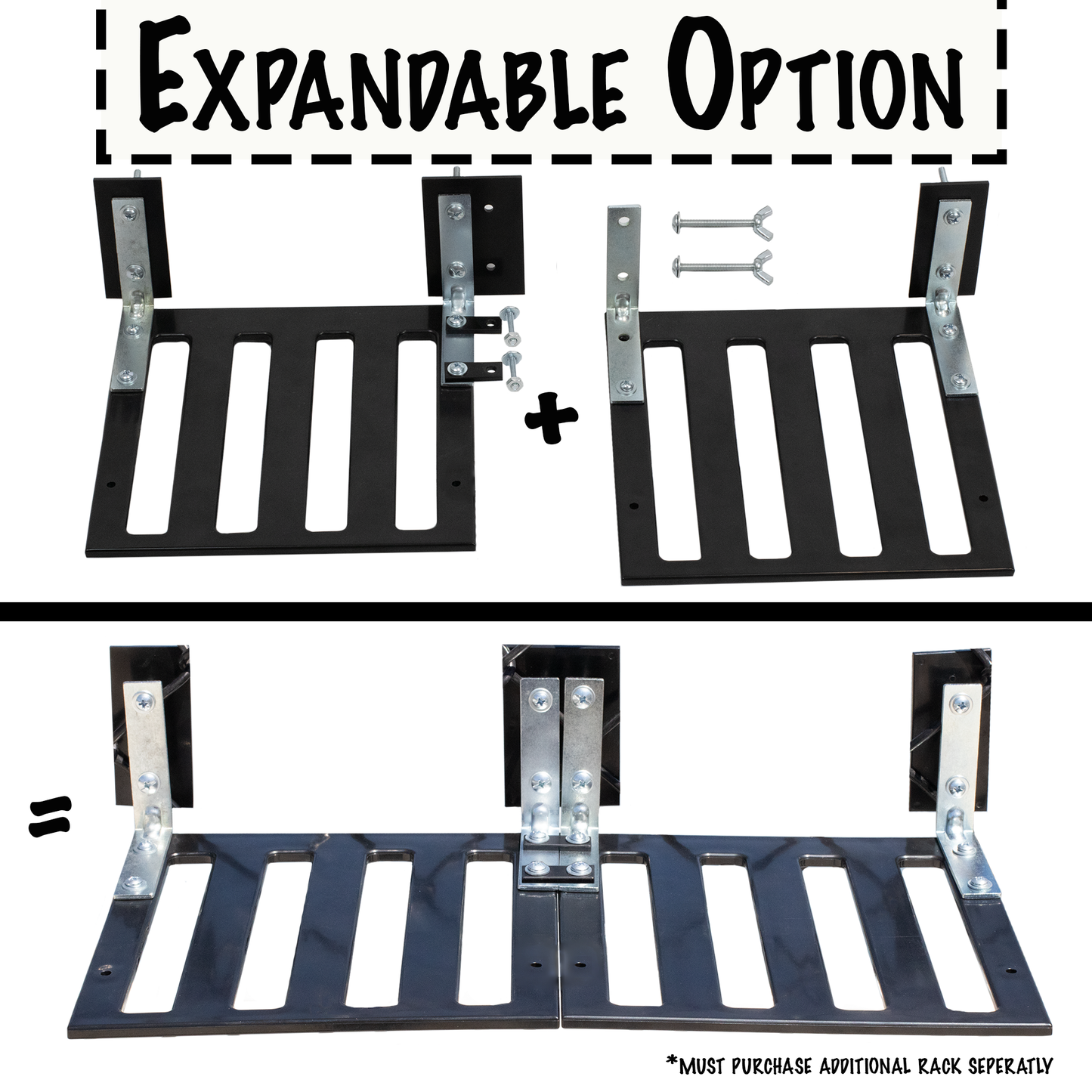 Pickleball Paddle Rack – Holds 4 Paddles – Easily Extendable – Heavy-Duty Material with Weather