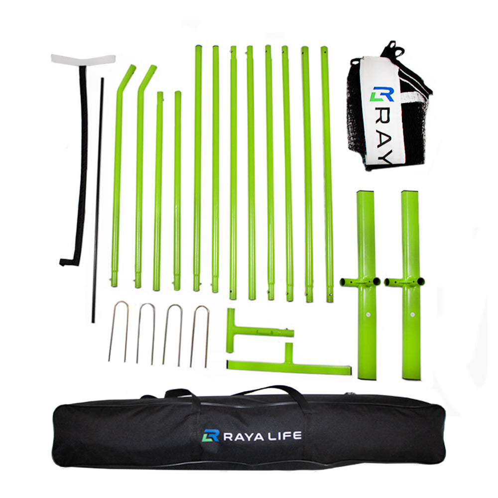 Pickleball & Badminton Net Official Length 22ft x 3ft – Portable Indoor & Outdoor Multi-Sport Net – Weatherproof, Durable, Easy Assembly…