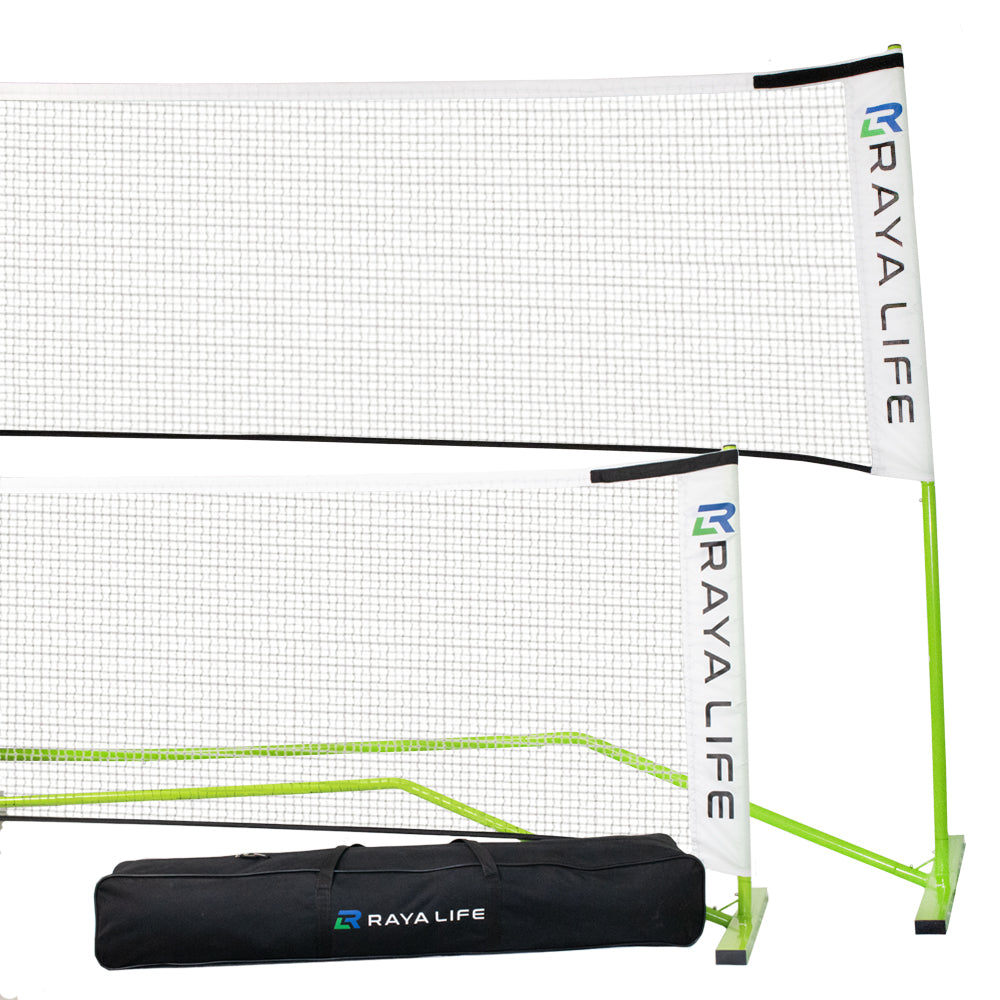Pickleball & Badminton Net Official Length 22ft x 3ft – Portable Indoor & Outdoor Multi-Sport Net – Weatherproof, Durable, Easy Assembly…