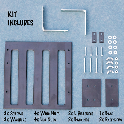 Pickleball Paddle Rack – Holds 4 Paddles – Easily Extendable  – Heavy-Duty Material with Weather